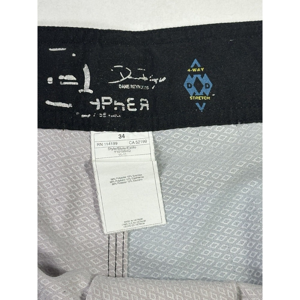 Quiksilver Cypher Board Shorts 34 Dane Reynolds Red Blue Black 4-Way Stretch - Picture 3 of 6